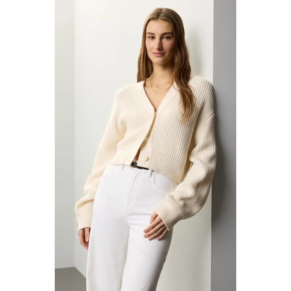 TOCCIN X RTR Off-white Solid Beach Cardigan - Picture 2 of 9